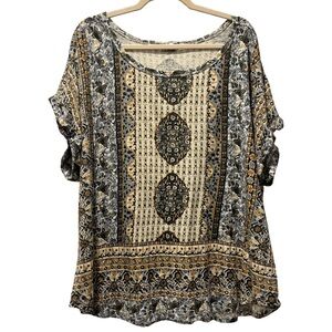 Lucky Brand medallion print shirt size XXL